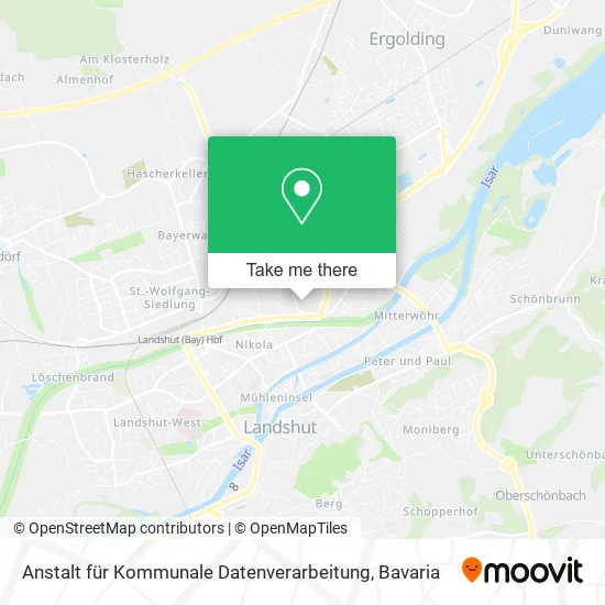 Карта Anstalt für Kommunale Datenverarbeitung