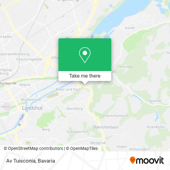 Карта Av Tuisconia