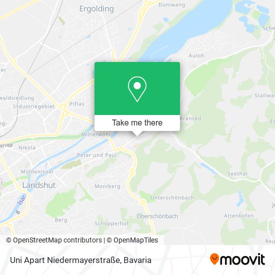 Uni Apart Niedermayerstraße map