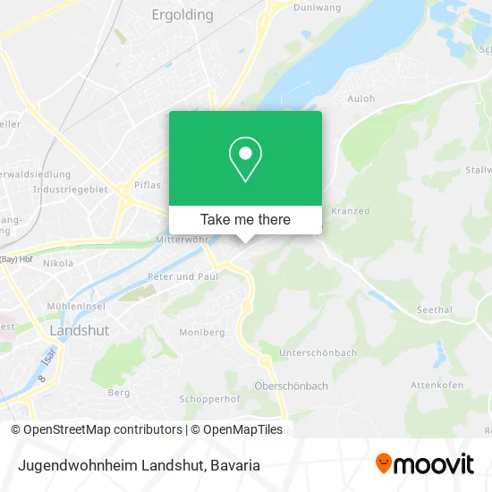 Карта Jugendwohnheim Landshut