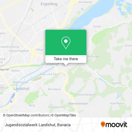 Jugendsozialwerk Landshut map