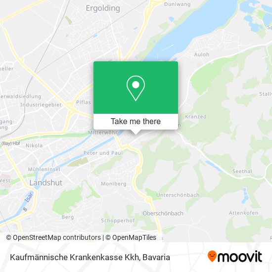Kaufmännische Krankenkasse Kkh map