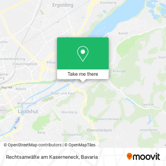 Карта Rechtsanwälte am Kaserneneck