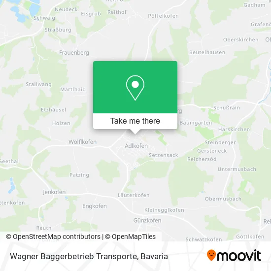Карта Wagner Baggerbetrieb Transporte
