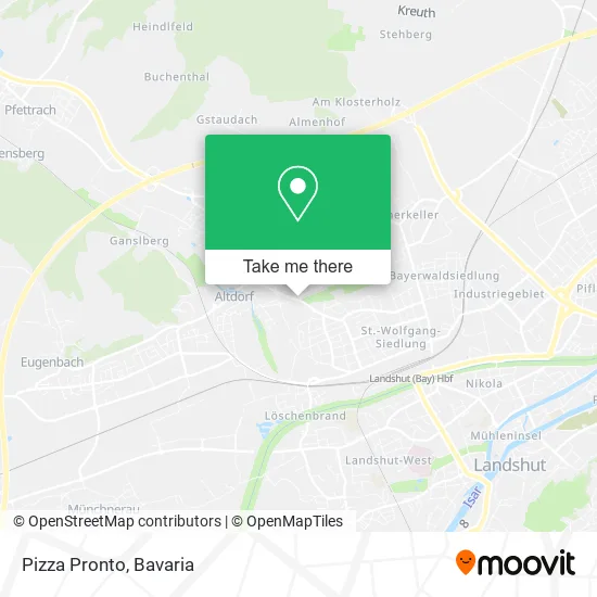 Карта Pizza Pronto