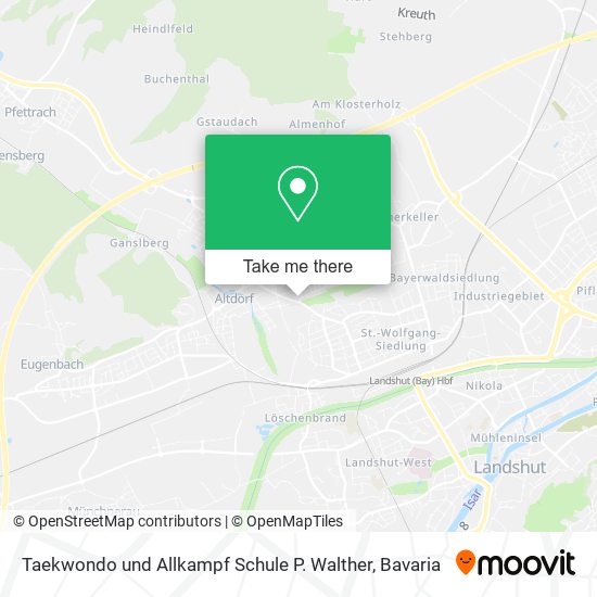 Taekwondo und Allkampf Schule P. Walther map
