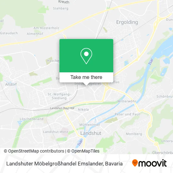 Карта Landshuter Möbelgroßhandel Emslander