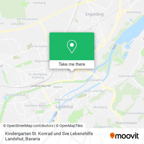 Kindergarten St. Konrad und Sve Lebenshilfe Landshut map