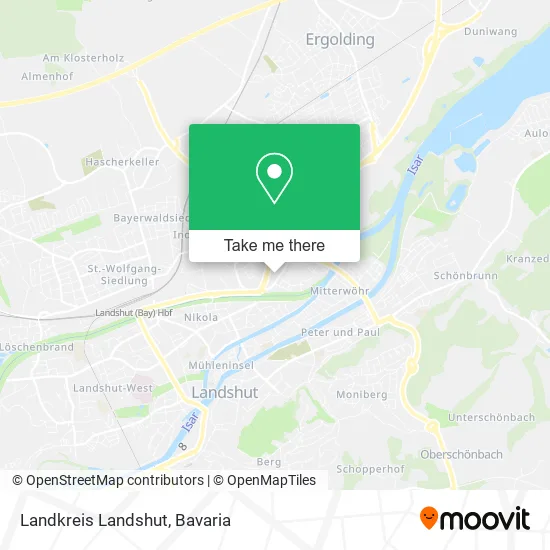 Карта Landkreis Landshut