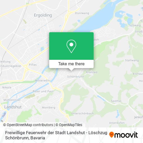 Freiwillige Feuerwehr der Stadt Landshut - Löschzug Schönbrunn map