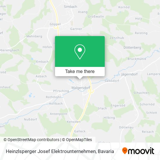 Карта Heinzlsperger Josef Elektrounternehmen