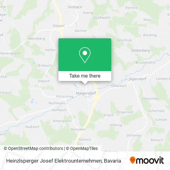 Карта Heinzlsperger Josef Elektrounternehmen