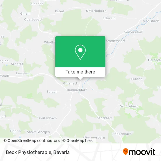 Карта Beck Physiotherapie