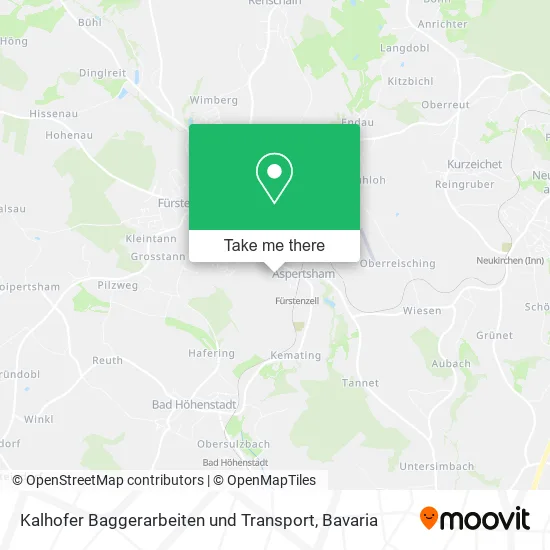 Карта Kalhofer Baggerarbeiten und Transport