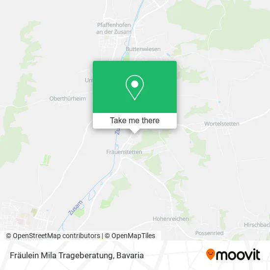 Карта Fräulein Mila Trageberatung