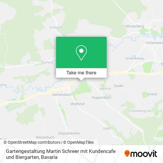 Gartengestaltung Martin Schreer mit Kundencafe und Biergarten map