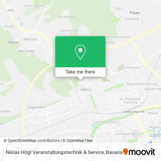 Карта Niklas Högl Veranstaltungstechnik & Service