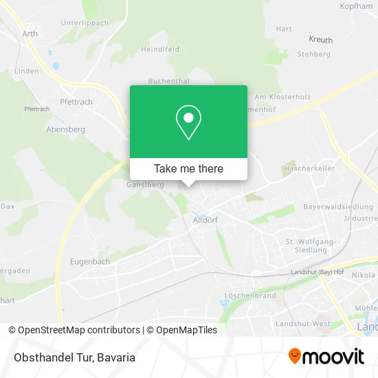 Карта Obsthandel Tur