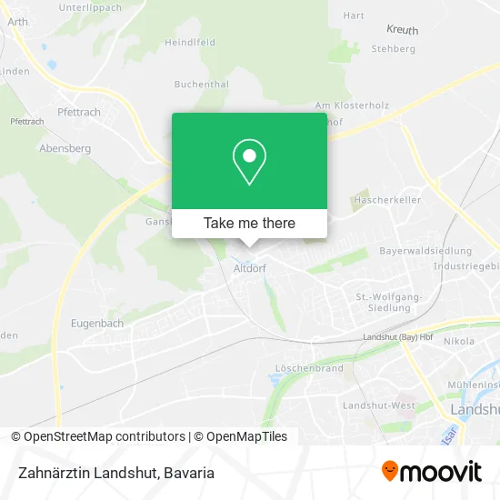 Карта Zahnärztin Landshut