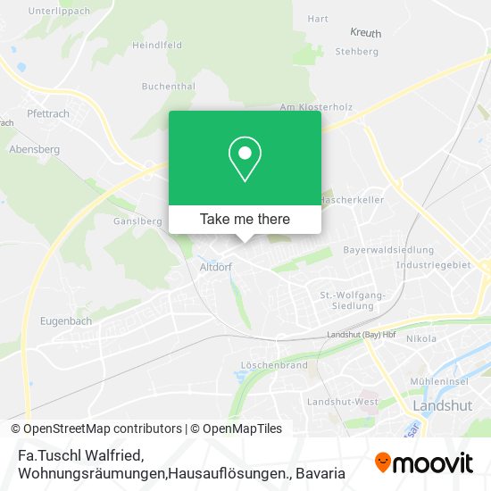 Fa.Tuschl Walfried, Wohnungsräumungen,Hausauflösungen. map