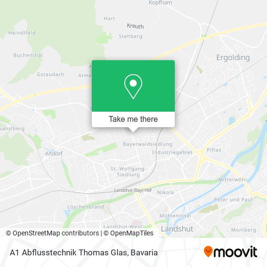 A1 Abflusstechnik Thomas Glas map