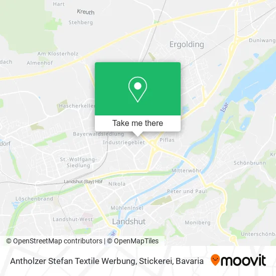 Карта Antholzer Stefan Textile Werbung, Stickerei