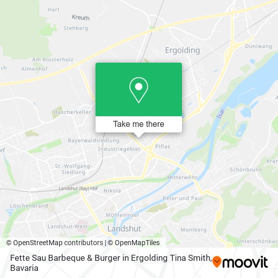 Fette Sau Barbeque & Burger in Ergolding Tina Smith map