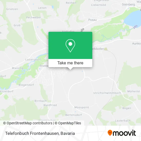 Карта Telefonbuch Frontenhausen