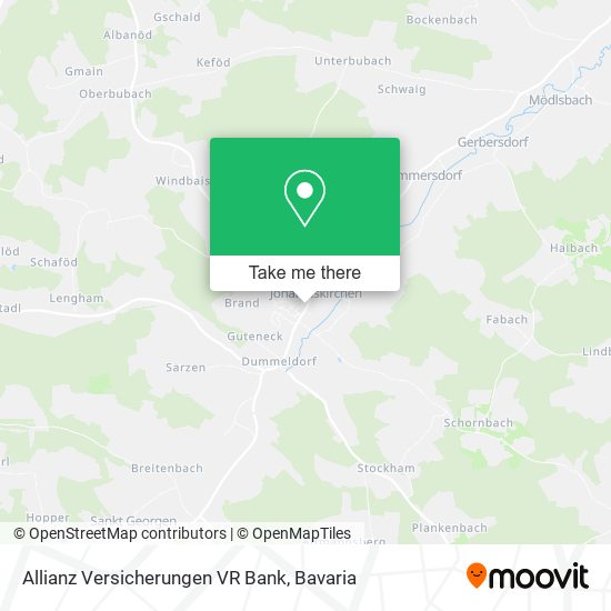 Allianz Versicherungen VR Bank map