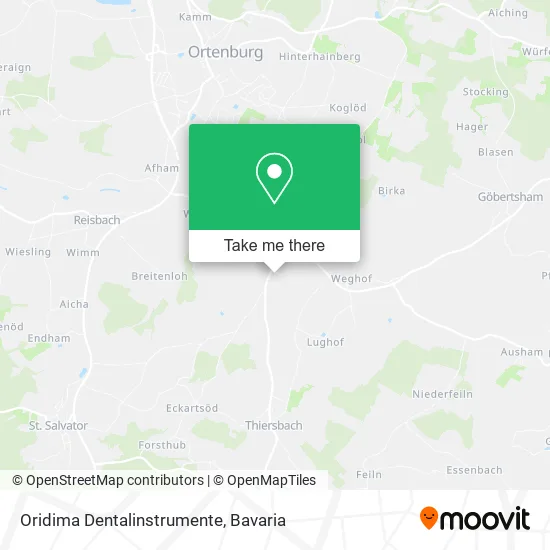 Карта Oridima Dentalinstrumente