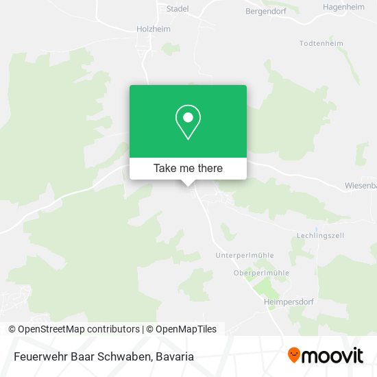 Feuerwehr Baar Schwaben map