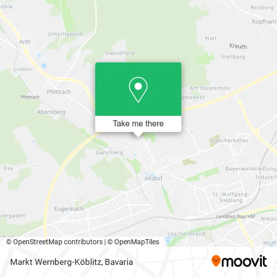 Карта Markt Wernberg-Köblitz