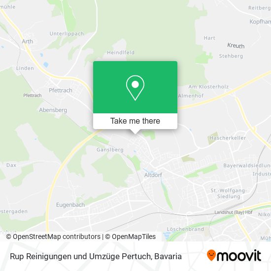 Rup Reinigungen und Umzüge Pertuch map
