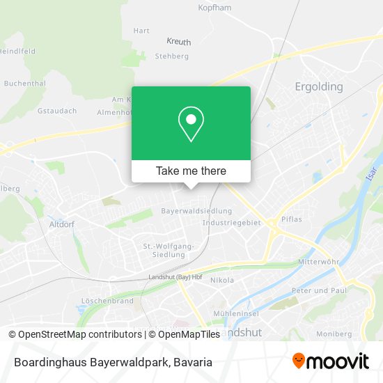 Boardinghaus Bayerwaldpark map