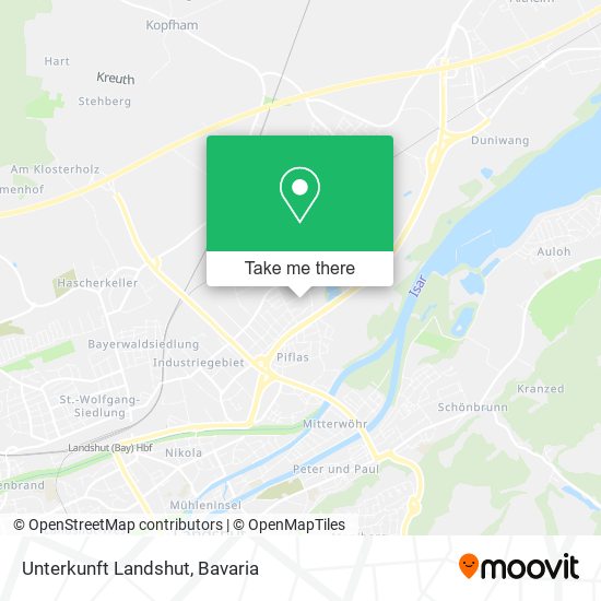 Карта Unterkunft Landshut