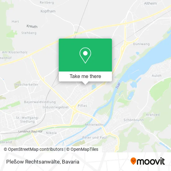 Карта Pleßow Rechtsanwälte