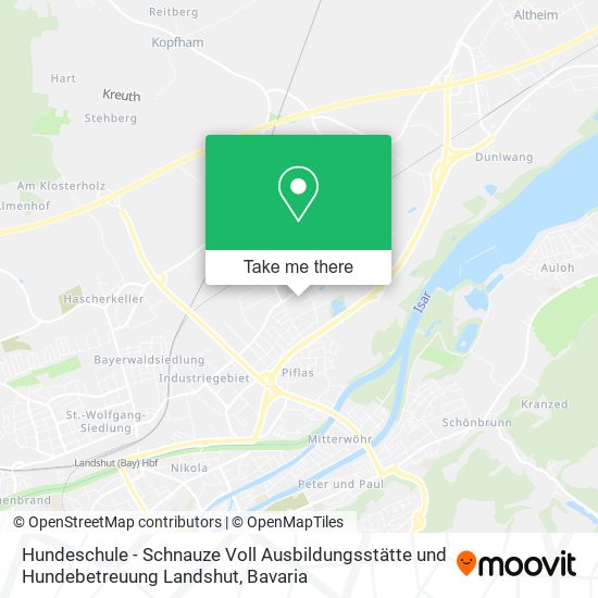 Hundeschule - Schnauze Voll Ausbildungsstätte und Hundebetreuung Landshut map