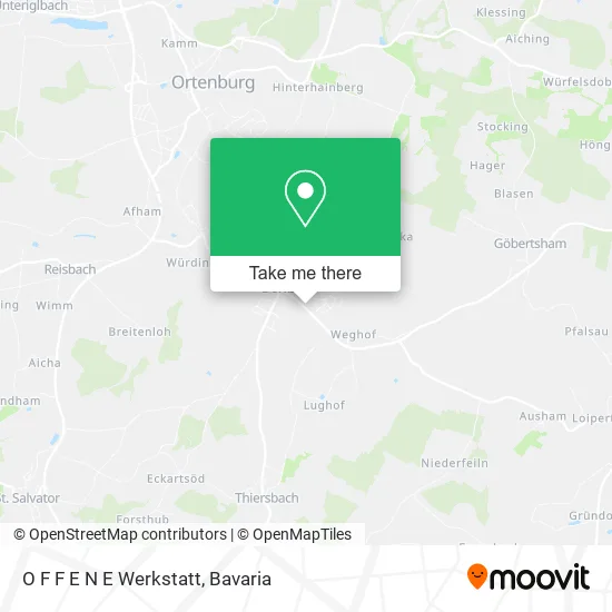 Карта O F F E N E Werkstatt