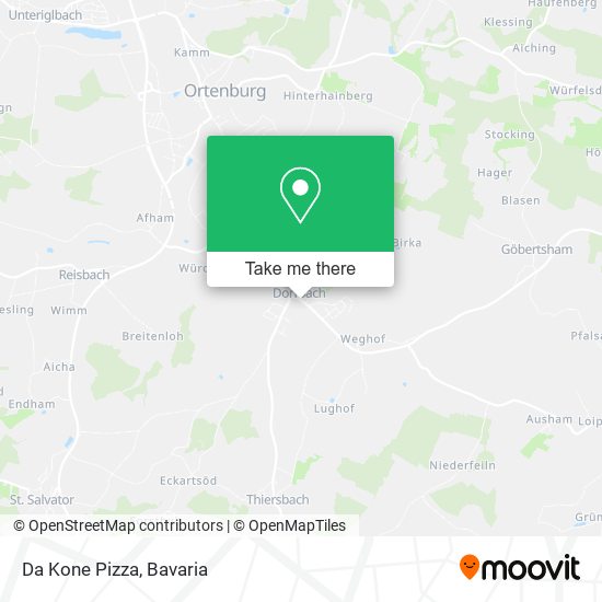 Карта Da Kone Pizza