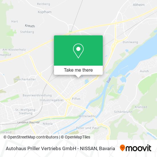 Autohaus Priller Vertriebs GmbH - NISSAN map