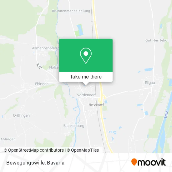 Карта Bewegungswille