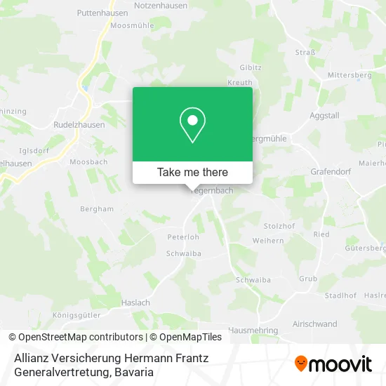 Карта Allianz Versicherung Hermann Frantz Generalvertretung