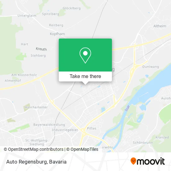 Карта Auto Regensburg