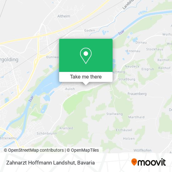 Zahnarzt Hoffmann Landshut map