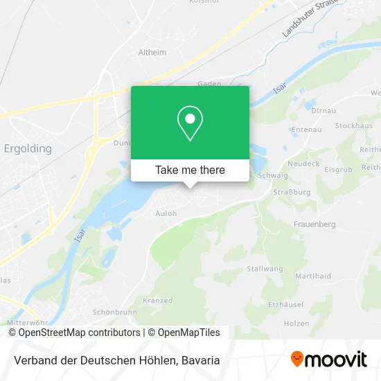 Карта Verband der Deutschen Höhlen