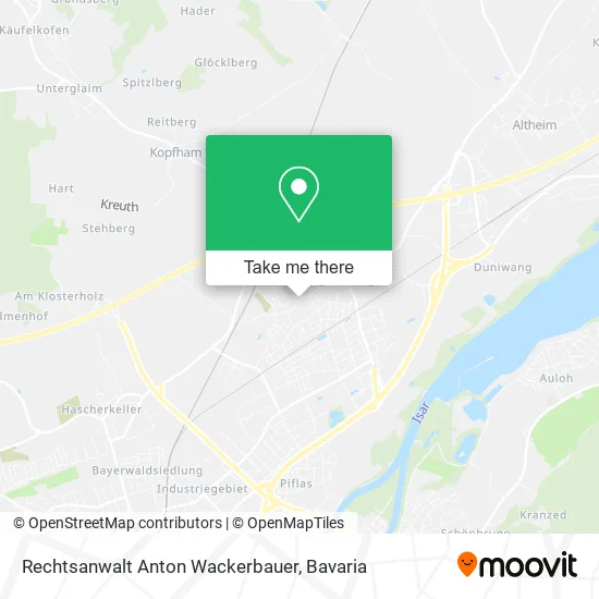 Карта Rechtsanwalt Anton Wackerbauer