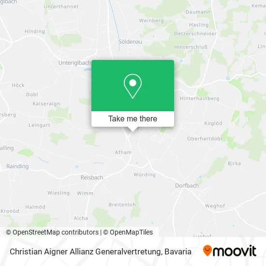 Карта Christian Aigner Allianz Generalvertretung