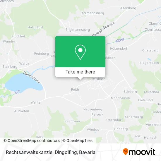 Карта Rechtsanwaltskanzlei Dingolfing