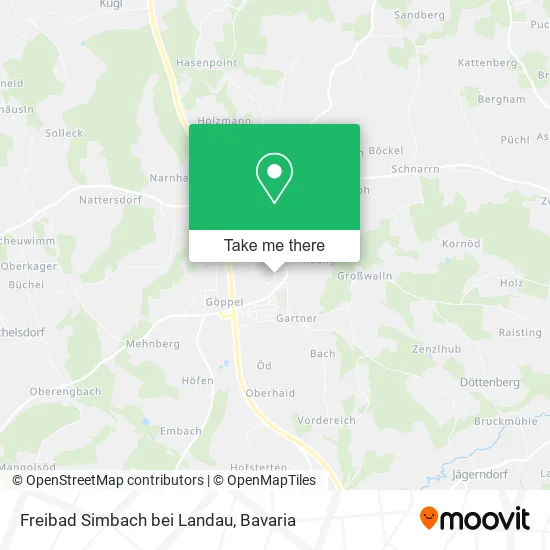 Карта Freibad Simbach bei Landau