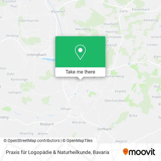 Карта Praxis für Logopädie & Naturheilkunde